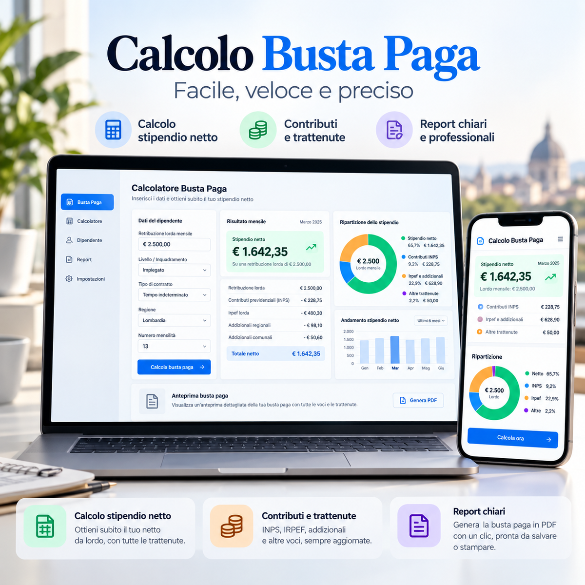 CalcolaPaga – Codice per scaricare la busta paga in PDF